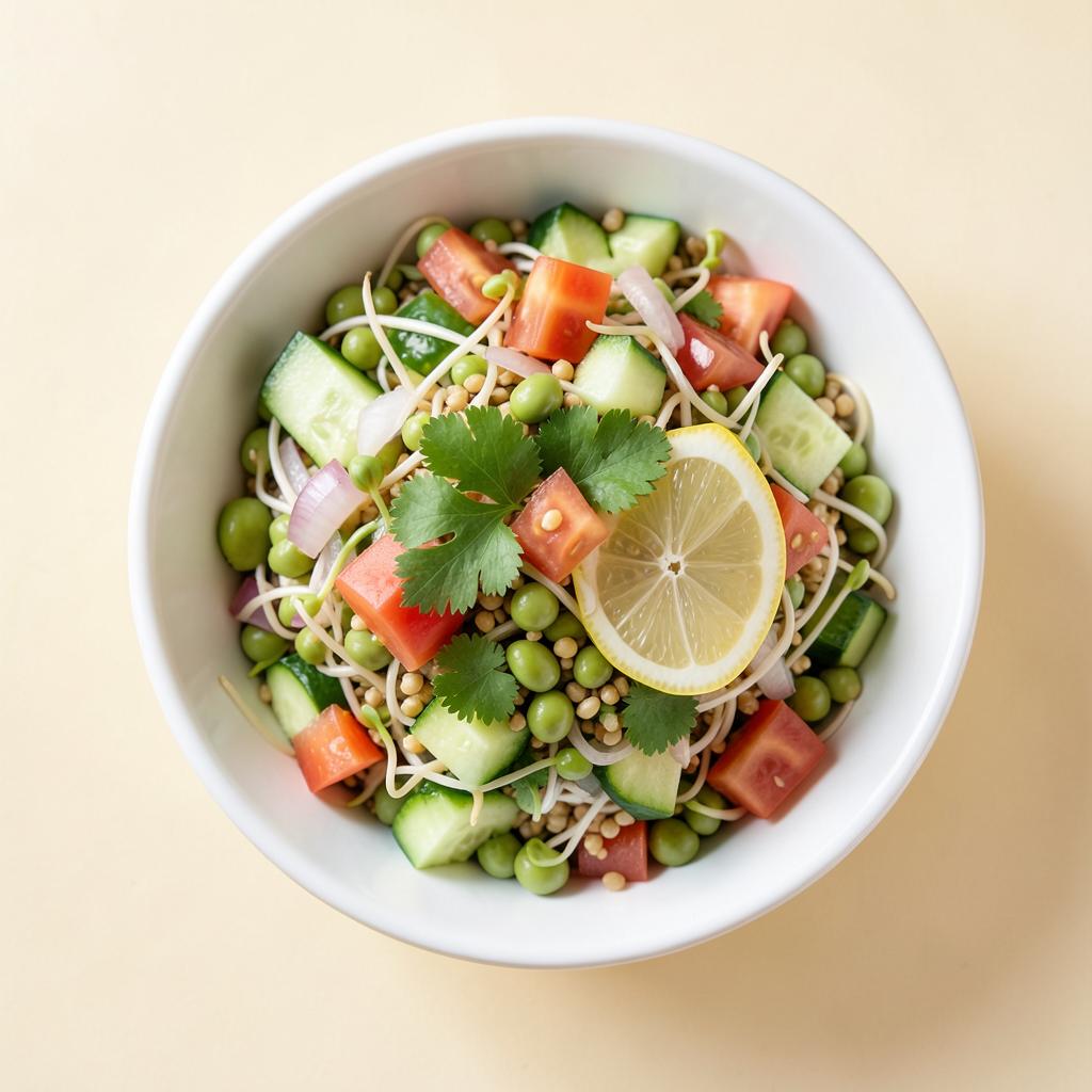 Moong Sprout Crunch breakfast